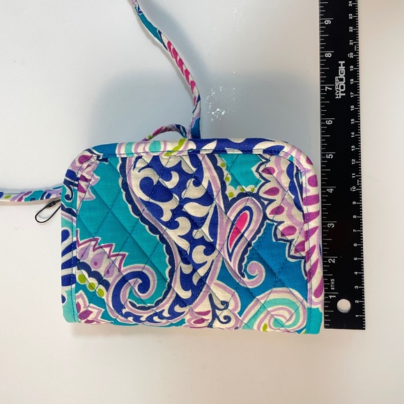 New! Vera Bradley Waikiki Paisley Makeup/Jewelry Travel Bag Tie-Closure - Picture 8 of 8